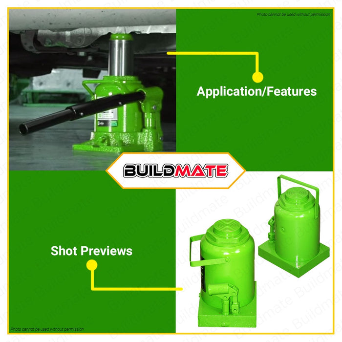 HOYOMA 50 TONS Hydraulic Bottle Jack Welded Bottle Jack Leak Proof Welded Construction HT-HBJ50 HHT