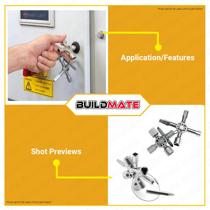 HOTECHE 10 in 1 Universal Key Hand Tools Keys HTC-180701 | 100% ORIGINAL / AUTHENTIC •BUILDMATE•