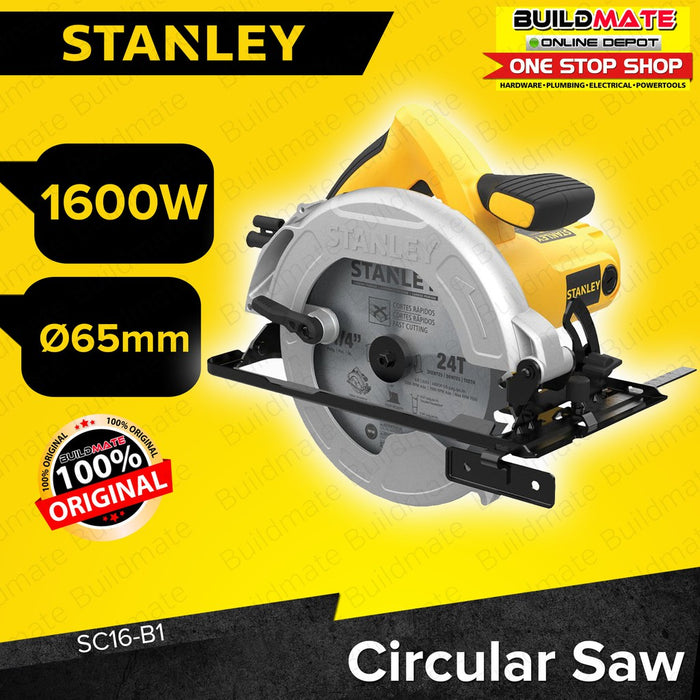 STANLEY Circular Saw 1600W 190mm SC16 B1 BUILDMATE SPT Buildmate