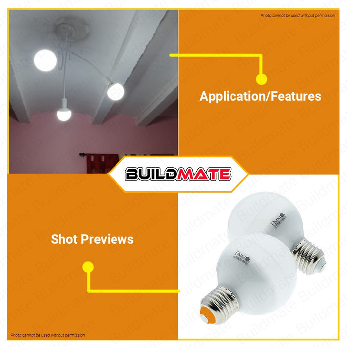 OMNI LED G95 Globe Lamp 12W LLG95E27-12W DAY LIGHT | WARM WHITE SOLD PER PIECE •BUILDMATE•