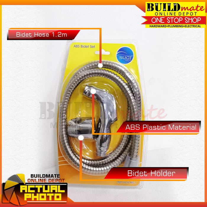 SUGI JAPAN ABS Bidet with Hose SET ABS-1 •BUILDMATE•