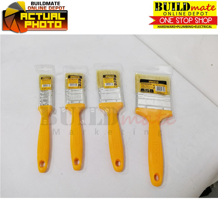 INGCO Paint Brush Plastic Handle for Oil-Based Paint 1"|1.5"|2"|3"|4" SOLD PER PIECE •BUILDMATE• IHT