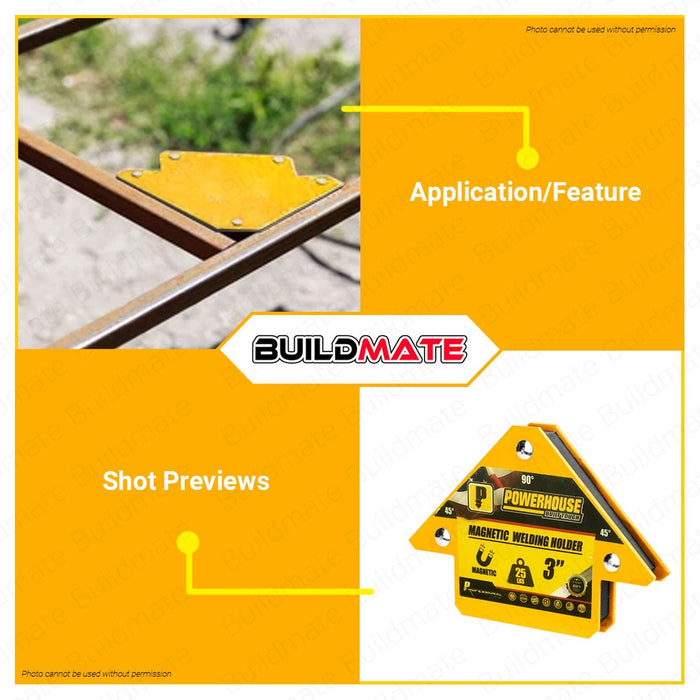 POWERHOUSE Arrow Magnetic Welding Holder Magnet Angle Positioner 25 LBS 3" •BUILDMATE•