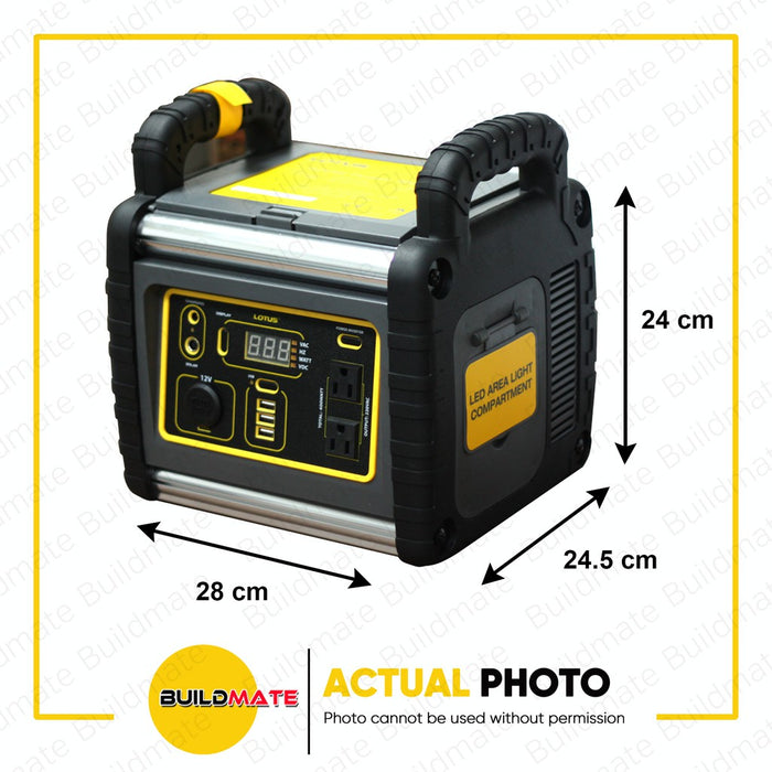 LOTUS 350W | 400W Li-Ion Cordless Rechargeable Portable Power Station Generator Supply [SOLD PER SET] PR400X / PR350XLI  •BUILDMATE•