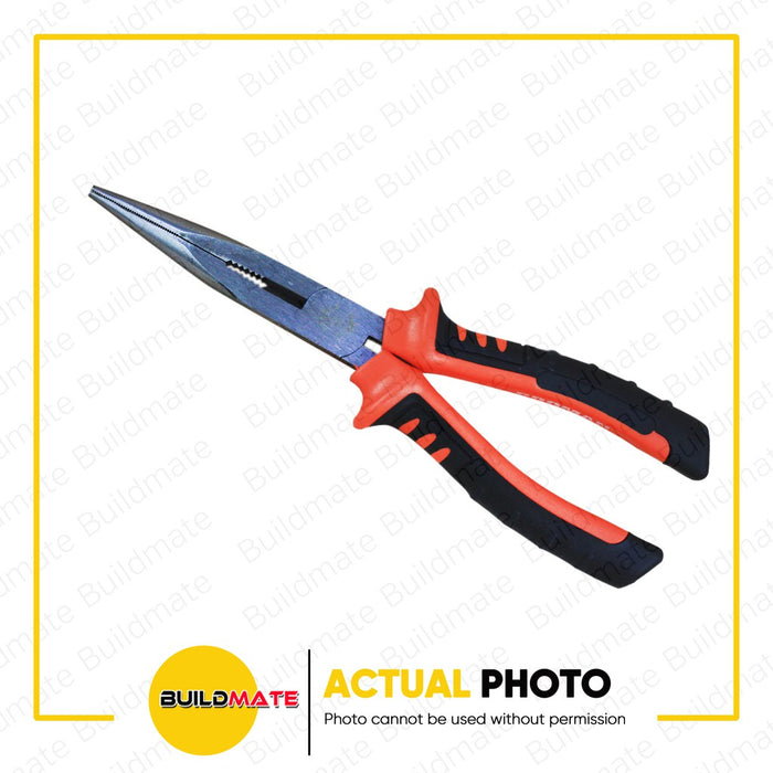 PROMAN Injected Handle Long Nose Plier 8" P-LN11 •BUILDMATE•