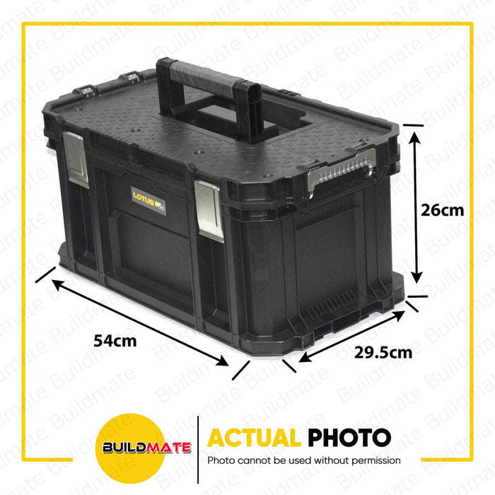 LOTUS X-CONNECT 2 Side Handle with  Stacking Locks Tool Box LTXC36GT •BUILDMATE•