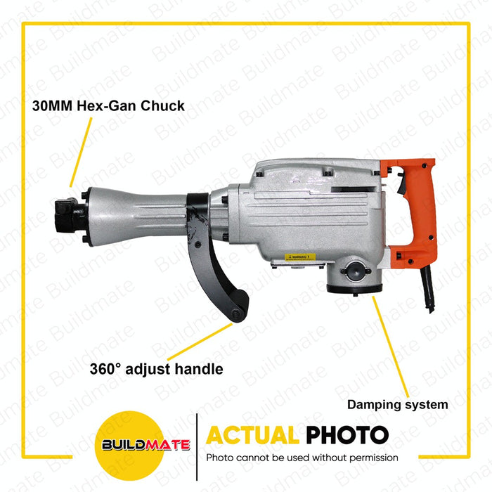 HOYOMA JAPAN Demolition Jack Hammer 1500W Concrete Breaker Chipping Gun HT-DH1500 •BUILDMATE•