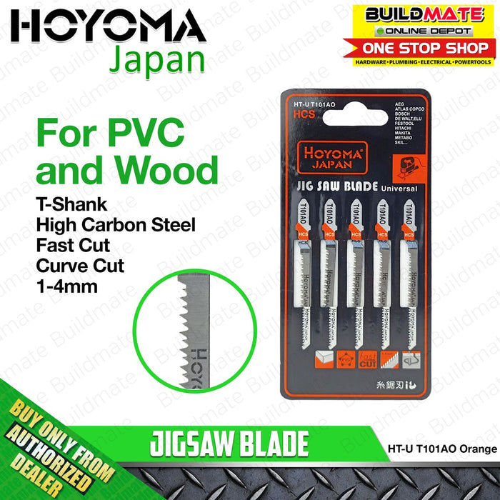 HOYOMA Jigsaw Blade 5PCS/PAD HIGH QUALITY •BUILDMATE• HYMA