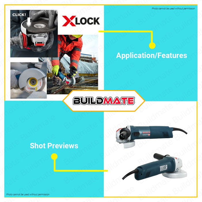 BOSCH X-LOCK 125mm M14 Heavy Duty Soft Start Keyless Angle Grinder GWX 14-125 06017B700 BPT