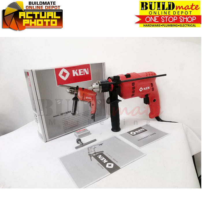 KEN Impact Drill 13mm 580W 6913ERD •BUILDMATE•