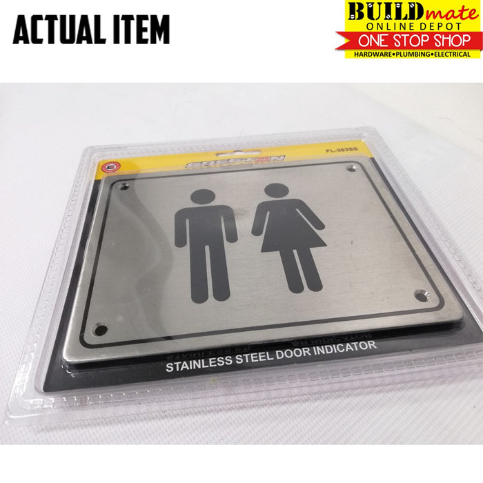 CRESTON Stainless Toilet Steel Door Sign Indicator FL-383SS