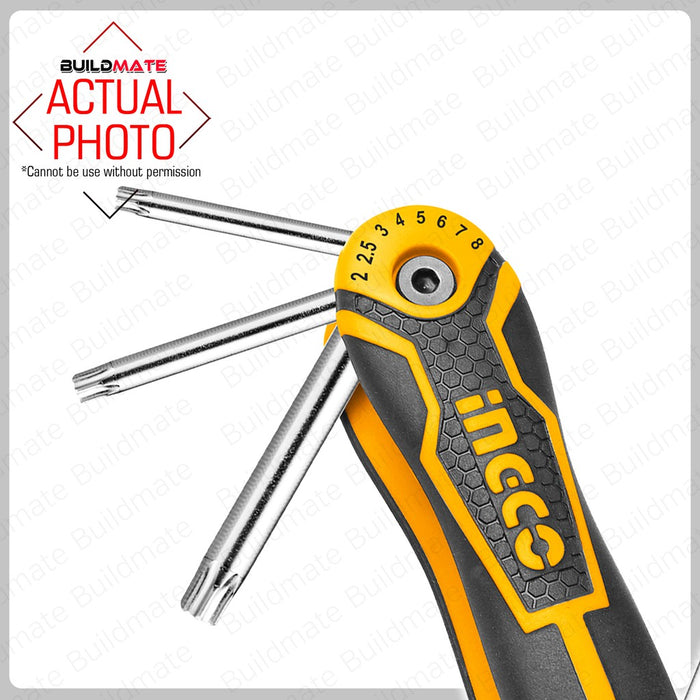 INGCO Pocket Torx Key 8pcs/SET HHK14083 •BUILDMATE• IHT