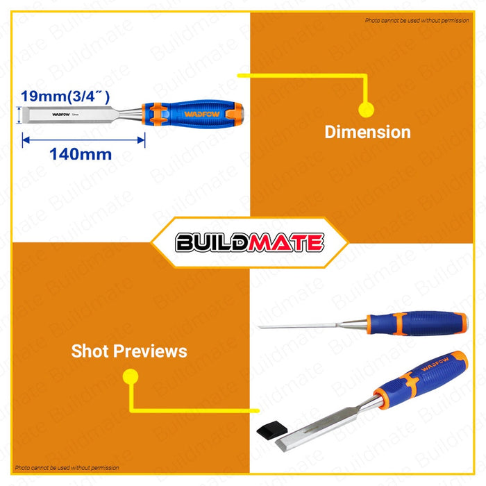 WADFOW Wood Chisel 6mm 9mm 12mm 14mm 16mm 19mm 22mm 25mm [SOLD PER PIECE] •BUILDMATE• WHT