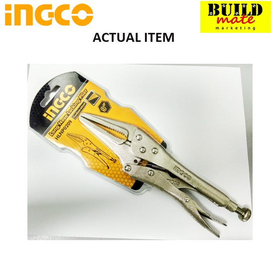 INGCO 9" Long Nose Locking Pliers Vise Grip HLNP0209 •BUILDMATE• IHT