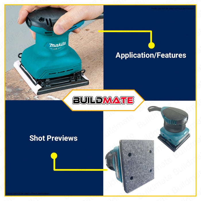 MAKITA Original Wood Finishing Finish Palm Sheet Sander 170W B04510H •BUILDMATE•