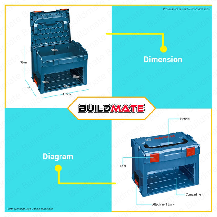 BOSCH Professional Carrying Case Tool Box Storage Organizer LS-BOXX 306 1600A001RU •BUILDMATE• BLC