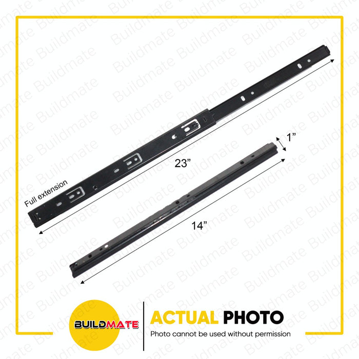 MARS TOOLS DIY Ball Bearing Drawer Slide 2-FOLD 12"  14"  16" SOLD PER PAIRS •BUILDMATE•