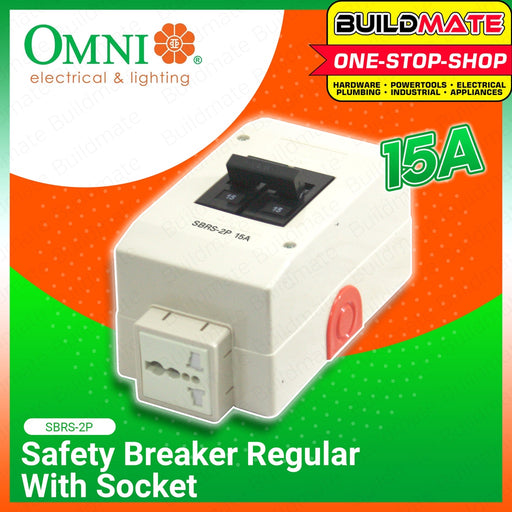 OMNI Safety Breaker Regular w/ Socket SBRS-2P •BUILDMATE•