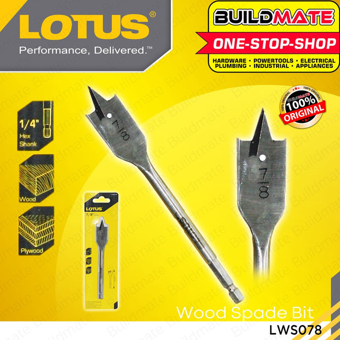 LOTUS Spade/Flat Bit 7/8" LWS078 •BUILDMATE• LPA LUTOS