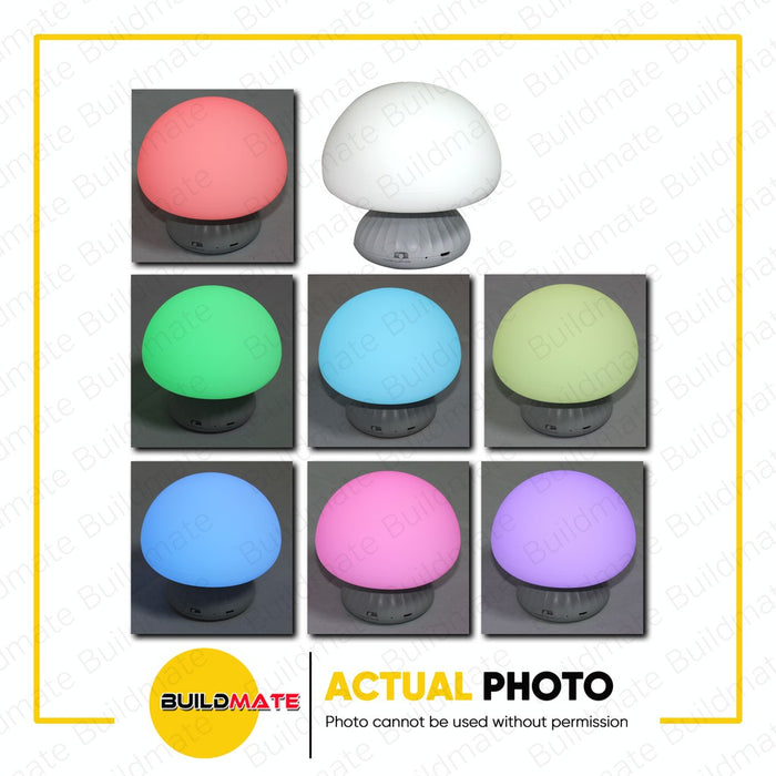 FIREFLY Rechargeable Multicolor Tap-It Night Light Mushroom FEL904 •BUILDMATE•