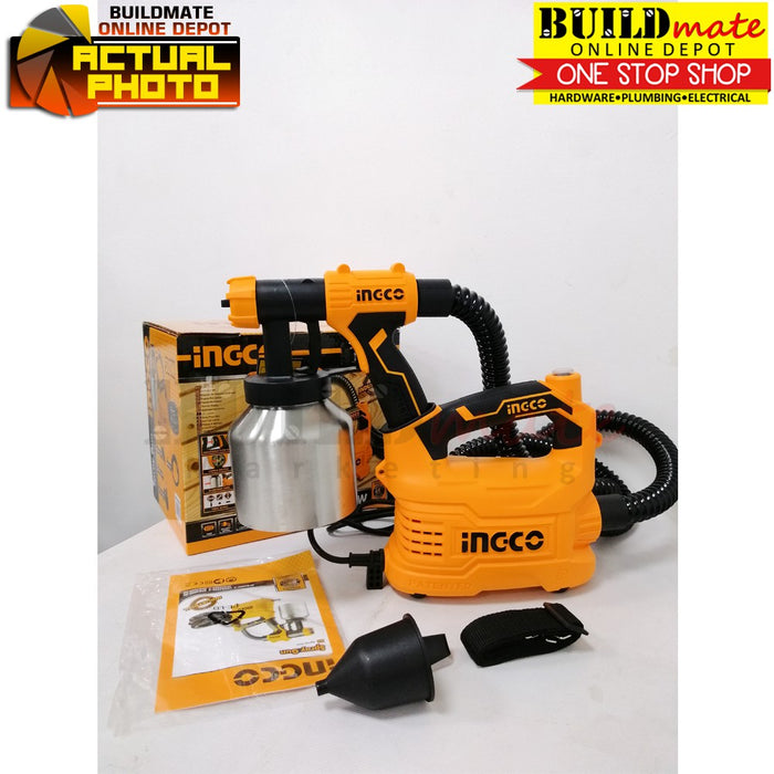 INGCO Floor Based HVLP Spray Gun 550W 800ml (Aluminum Can) Electric Spray SPG5008-2 •BUILDMATE• IPT