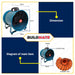 JR KAWASAKI 10" Inch | 12" Inch Air Ventilator Circulator Exhaust Fan With 5M Duct Hose 100% PURE COPPER •BUILDMATE•