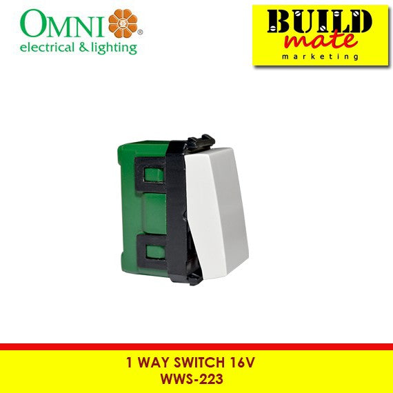 [WHOLESALE] (10PCS) OMNI 1-Way Switch 16A Wide Series WWS-213 •BUILDMATE•