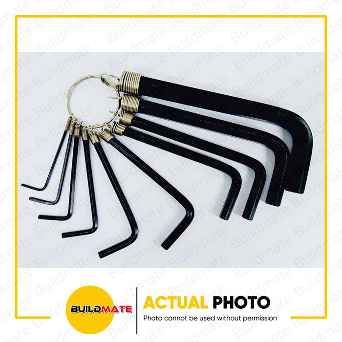POWERHOUSE Allen Key Wrench Set 1.5mm to 10mm (C136) •BUILDMATE• PHHT