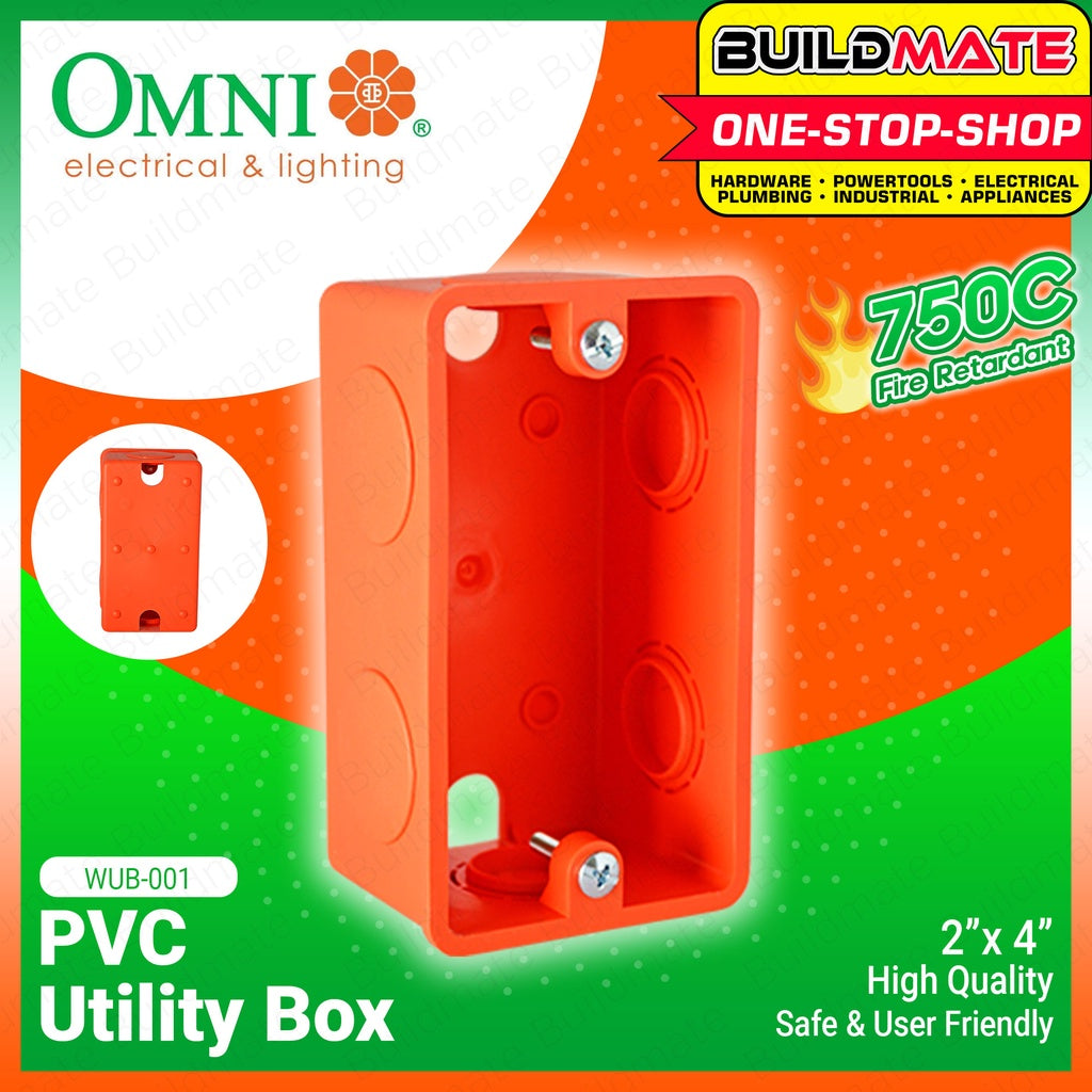 OMNI PVC Electrical Utility Box 2 x 4 WUB-001 •BUILDMATE•