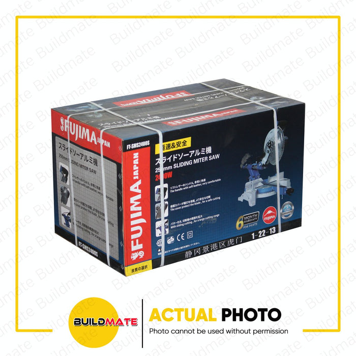 FUJIMA JAPAN 10" Sliding Aluminum Miter Saw 2400W FT-SMS2400S •BUILDMATE•