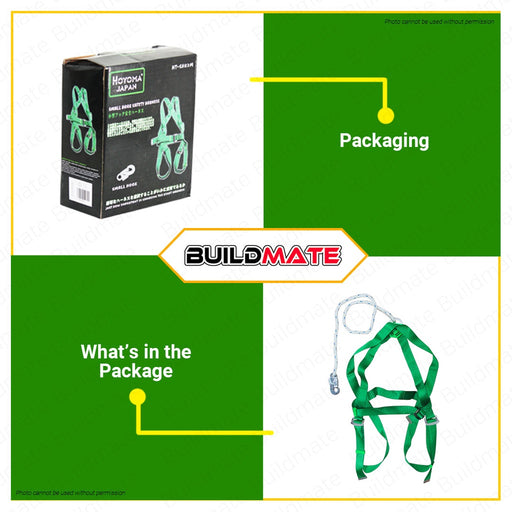 HOYOMA JAPAN Safety Harness FULL BODY with Hook SMALL / BIG •BUILDMATE•
