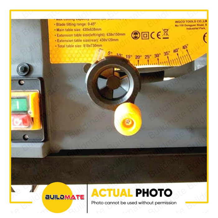 BUILDMATE Ingco Table Saw 1500W Woodworking Saw Wood Cutter Machine Power Tools TS15007 / TS150078 SOLD PER PIECE - IPT