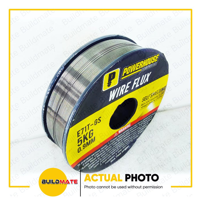 [STEEL] 5KG POWERHOUSE Flux Cored Wire Metal 0.9mm E71T-GS 5 KILO BIG ROLL + FREE YUKO GOGGLES PHWTA