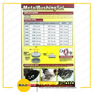 MILESCRAFT Metal Bushing Set IMPERIAL #1228 •BUILDMATE•