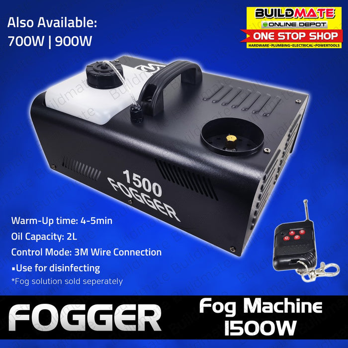 FOGGER 1500W Fogging Machine Fog Disinfectant •BUILDMATE•