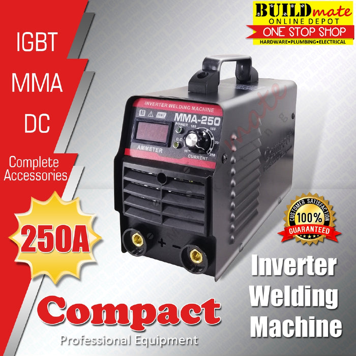 COMPACT JAPAN 250A IGBT Inverter Welding Machine MMA-250 ++ FREE YUKO GOGGLES •BUILDMATE•