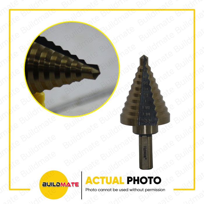 HOTECHE HSS Steel Plate Drill Bit 1/4" to 1-3/8" HTC-500714A •BUILDMATE•