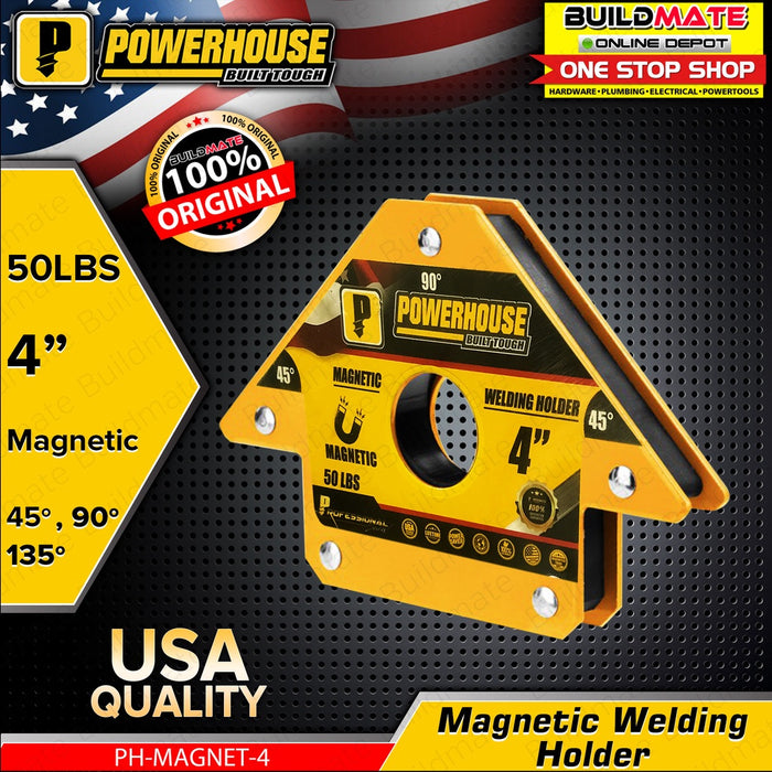 POWERHOUSE Arrow Magnetic Welding Holder Magnet Angle Positioner 50 LBS 4" •BUILDMATE•