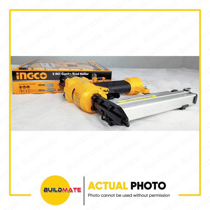 INGCO 2 in 1 Combo Air Brad Nailer ACN50401 •BUILDMATE• IHT