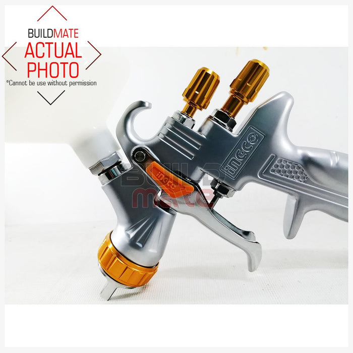 INGCO Gravity Type Air Spray Gun 600CC Paint Spray for Car & Finishing Coat ASG1065 •BUILDMATE• IHT