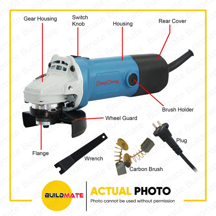 DONG CHENG Angle Grinder 750W DSM100B •BUILDMATE•