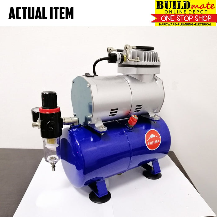 Fujima Air Brush MINI COMPRESSOR 1/6HP F-AS168 •BUILDMATE•