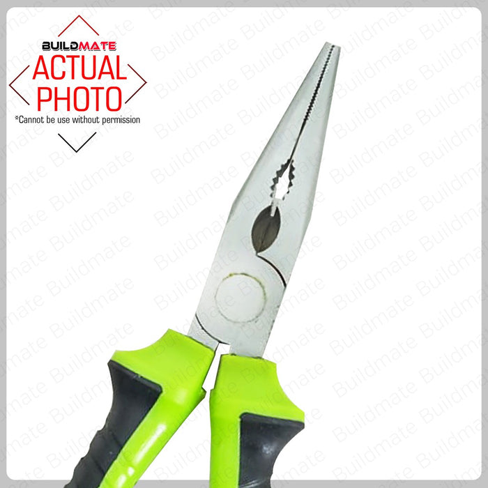 HOYOMA Injection Long Nose Pliers 6" / 8" Inch Side Cutter for Bending Wire & Small Object •BUILDMATE• HYMHT