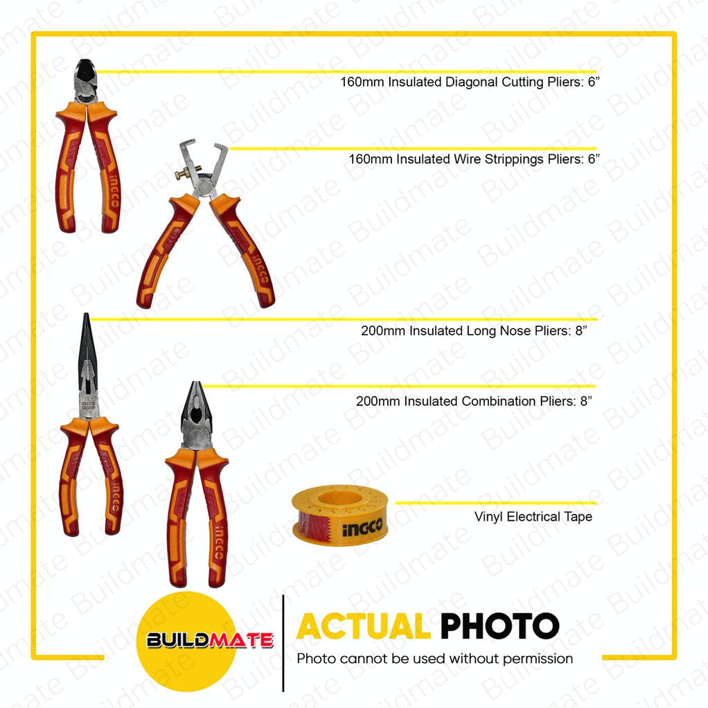 INGCO 16PCS/SET Insulated Hand Tools Set HKITH1601 •BUILDMATE• IHT ...