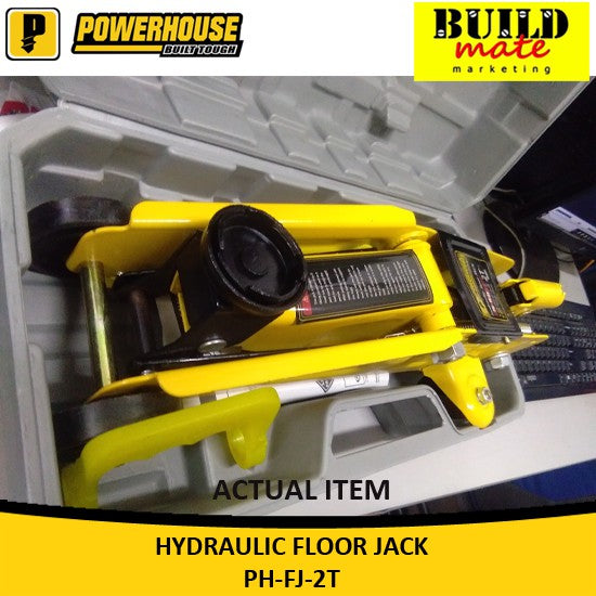 BUILDMATE Powerhouse 2 TONS USA Hydraulic Floor Jack with Case PH-FJ-2T - PHHT