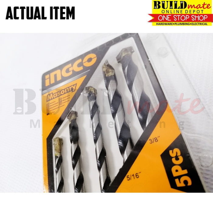 INGCO 5PCS/SET Masonry Drill Bits UAKDB3055 / AKDB3055 IHT