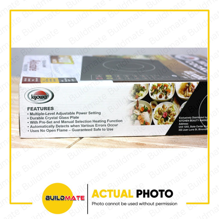 KYOWA Single Induction Cooker Stove Crystal Glass Plate KW3635 •BUILDMATE•