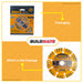 INGCO Dry Diamond Disc 5" DMD011301 SUITABLE FOR WLC30001 •BUILDMATE• IHT