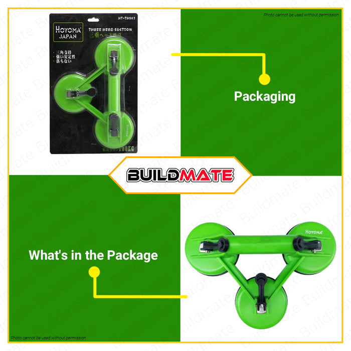 HOYOMA JAPAN Three Head Suction 100kg HT-THS03 •BUILDMATE•