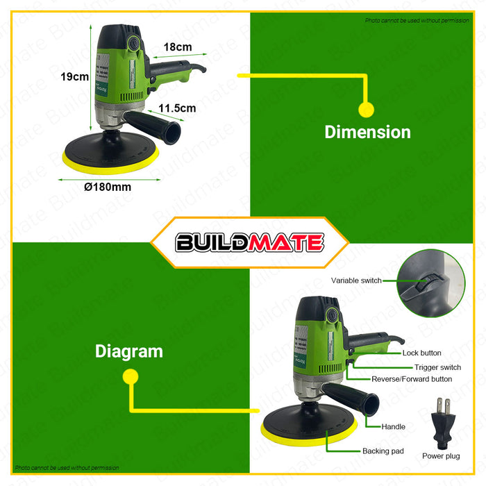 HOYOMA JAPAN Electric Polisher 1300W EP-7000 •BUILDMATE•